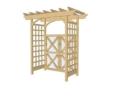 现代其他门 菜园入口门廊
