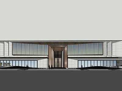 现代轻奢小区建筑 龙湖 示范区 售楼处 小区出入口 展示中心