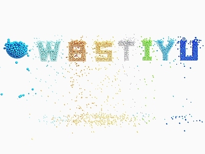 简约现代美陈 海洋球文字 创意文字球 海洋球溢出 海洋球广告字 美陈字