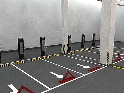 现代户外椅 停车位
