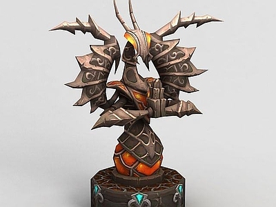 现代办公大厅 魔兽世界游戏场景装饰