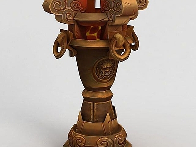 现代办公大厅 魔兽世界游戏场景装饰