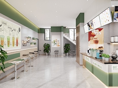现代咖啡厅 奶茶店 甜品店
