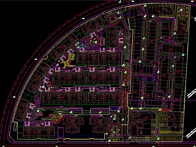 景观平面图 广西建工新都 73亩观香岸大区 景观总平面 施工图