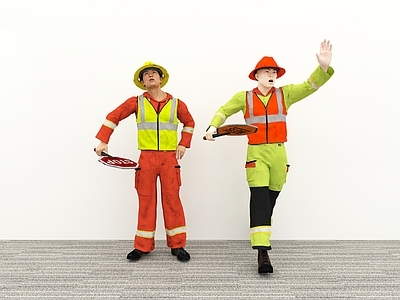 男人 道路建设工人
