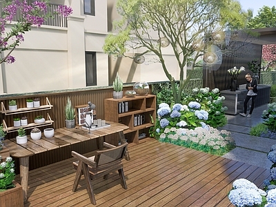 现代别墅庭院 现代轻奢别墅庭院 样板花园 示范区花园