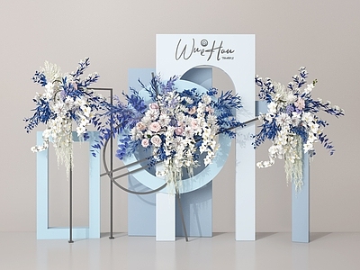 现代美陈 婚礼美陈 花艺美陈 婚庆 美陈 花艺