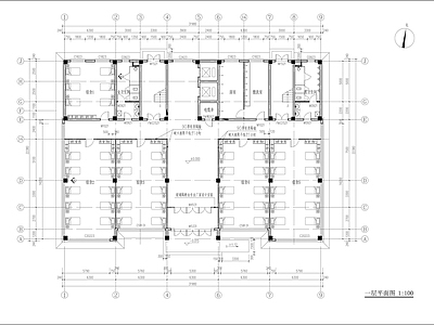 现代办公楼建筑 宿舍 施工图