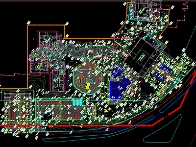 示范区景观 贵州兴义雍锦湾 示范区景 施工图