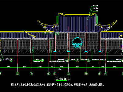 其他古建筑 连廊组合 施工图