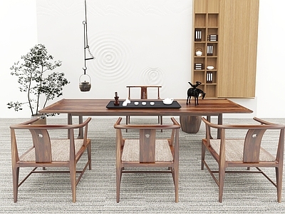 中式其他桌椅 中式桌椅组合茶具