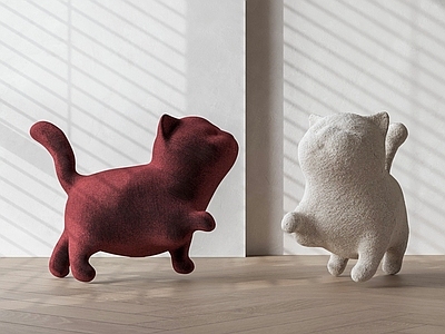 玩具 玩具猫 卡通猫玩具 猫玩具 毛绒玩具