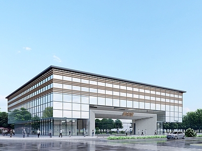 现代图书馆建筑 学校文化馆 综合楼