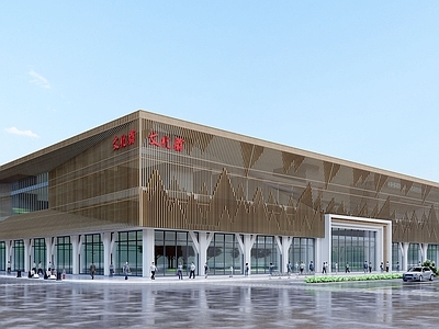 现代图书馆建筑 学校文化馆 展览馆 综合楼