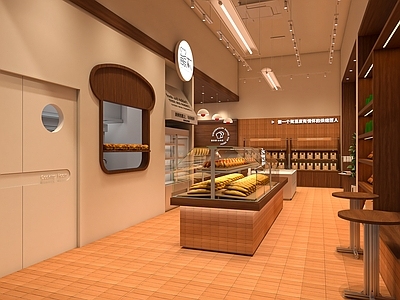 极简侘寂甜品面包店 甜品店 蛋糕店