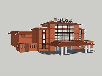 现代酒店建筑 酒店 现代酒店 喆啡酒店