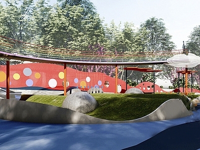 现代儿童游乐区 儿童主题游乐区 游乐园 儿童玩乐区