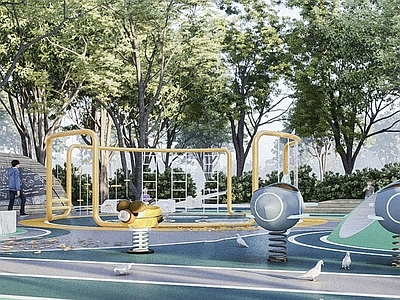 现代儿童游乐区 儿童主题游乐区