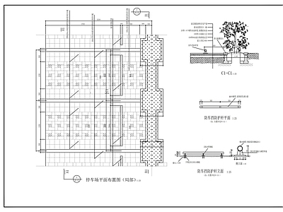 建筑综合节点 停车场详图 施工图