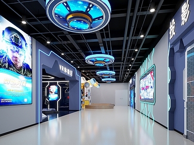 现代其他店铺 现代vr体验馆 科技展厅