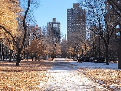 现代街道外景 人行道 道路