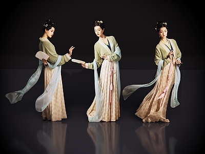 女人 2D古装人物 宋代仕女图 古典美人 古装美女 古风美女