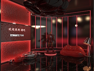 现代轻奢酒吧 现代酒吧大厅