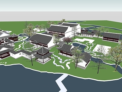 中式古建筑 园林