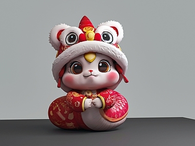 爬行类动物 蛇 蛇年 蛇宝宝 蛇手办 蛇娃娃