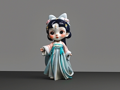 女人 陶瓷娃娃 泥娃娃 唐装美女 古代小美女 美女