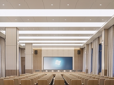 现代简约其他办公区域 礼堂 学习礼堂 报告大厅 会议室