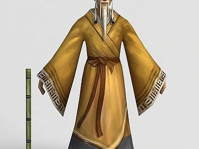 现代虚拟人物 洪荒游戏松间芦居长老