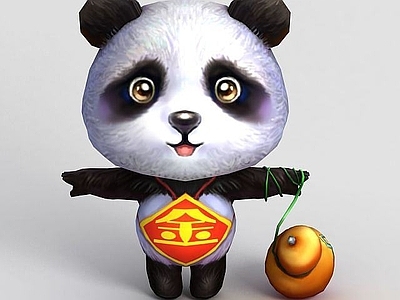现代虚拟人物 洪荒游戏熊猫
