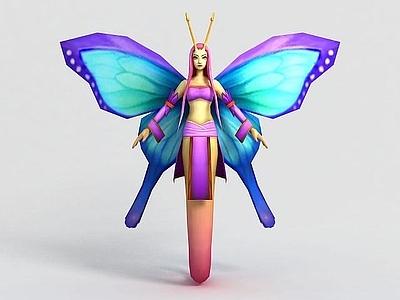 现代虚拟人物 洪荒游戏蝶妖