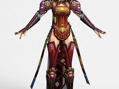现代虚拟人物 游戏美女角色