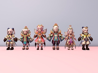 现代虚拟人物 古装游戏人物