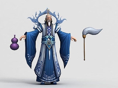 现代虚拟人物 五行道人