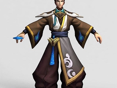 现代虚拟人物 王者荣耀游戏男人物角色