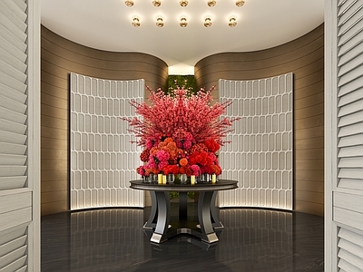 现代其他桌子 酒店 端景台 端景