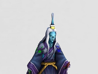 现代虚拟人物 游戏角色牧师