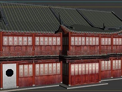 现代其他建筑外观 古代建筑排楼