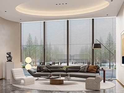 现代轻奢会议室 办公会议室 售楼处会议室 休闲区