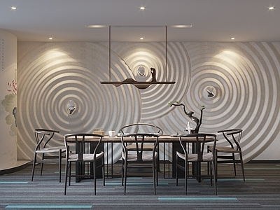 新中式茶餐厅 新中式茶室 禅意茶室 茶室接待室 会所茶室 茶桌茶椅