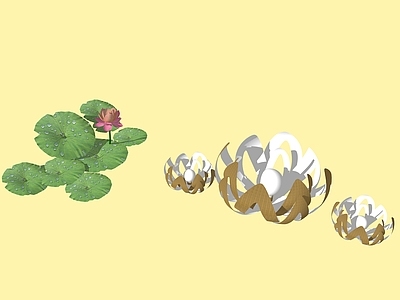 中式现代雕塑小品 莲花雕塑 简约雕塑 莲花 防真莲花 小品雕塑