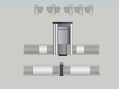 现代轻奢其他门 自动同行闸机 车库入口闸机 闸机 小区办公楼闸机 自动通道