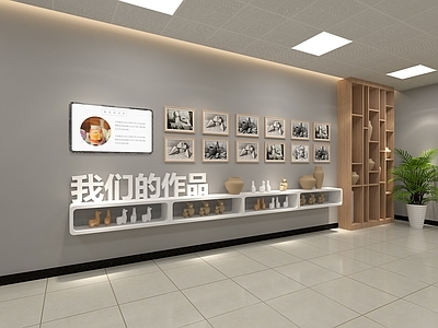 现代文化墙 作品展示 书画作品展示 作品墙
