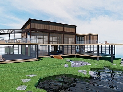 现代民宿建筑 山地民宿建筑 滨水民宿建筑 民居改造民宿