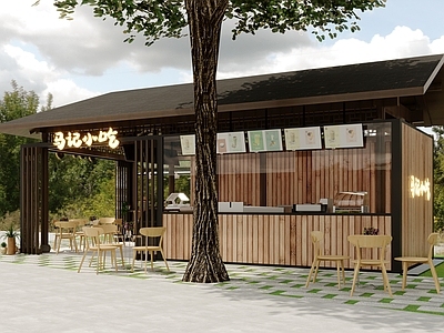 现代简约其他餐饮空间 餐饮店 小吃店 户外小吃