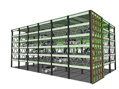 现代轻奢其他公共空间 立体停车库