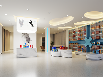 现代新中式超市 海参店 特产店 礼品店